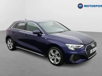 Used Audi A3 e-tron S-Line 2023 Blue Hatchback