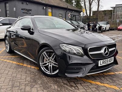 Used Mercedes E350 AMG line 313 HP (230 kW) 2019 Black Coupe