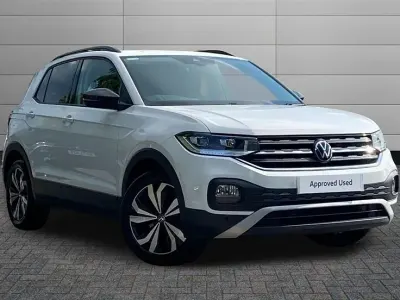 Used VW T-Cross Black Edition 110 HP (80 kW) 2022 White SUV