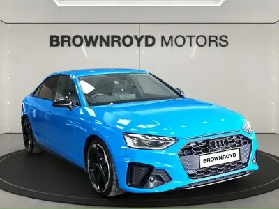 Used Audi A4 Black Edition 136 HP (100 kW) 2021 Blue Sedan