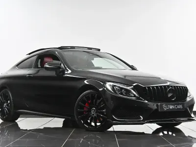 Used Mercedes C250 AMG Line Premium Plus 204 HP (150 kW) 2016 Black Coupe