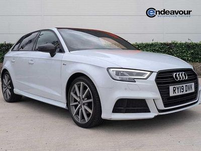 Used Audi A3 Black Edition 116 HP (85 kW) 2019 White Sedan