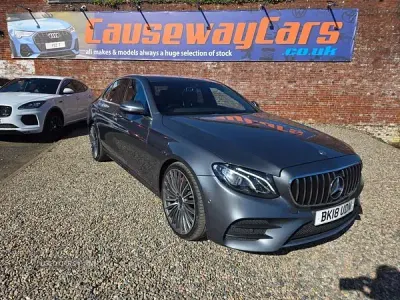 Used Mercedes E220 AMG line 194 HP (142 kW) 2018 Grey Sedan