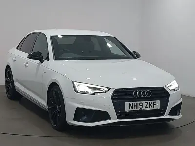 Used Audi A4 Black Edition 150 HP (110 kW) 2019 White Sedan