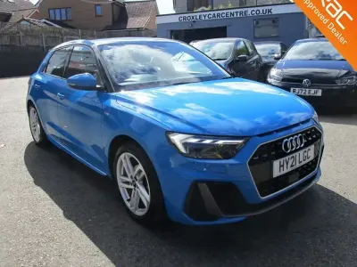 Begagnad Audi A1 Sportback S-Line 95 HK (69 kW) 2021 Blå Halvkombi