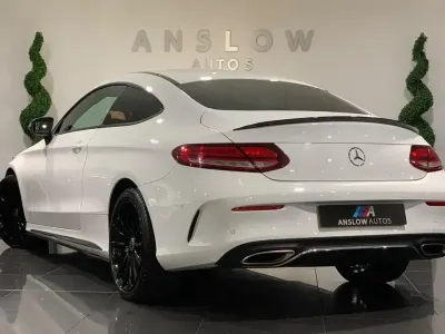 Second-hand Mercedes C300 AMG line 2018 Alb Coupe