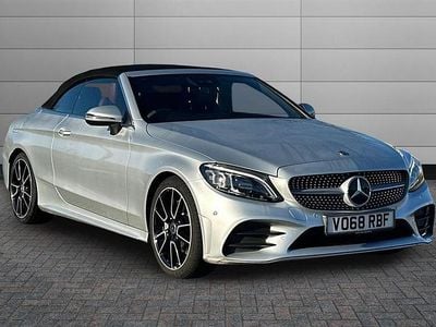 Silver Used 2018 Mercedes C200 AMG Line Premium Cabriolet | £19,495 (Fair price)