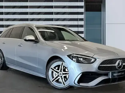 Used Mercedes C200 AMG line 204 HP (150 kW) 2024 Silver Estate