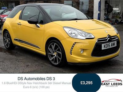 Used DS Automobiles DS3 100 HP (73 kW) 2015 Yellow Hatchback