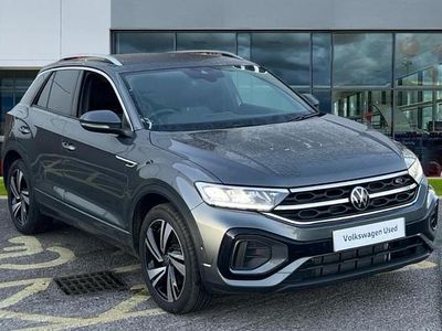 Indium grey metallic Used 2025 VW T-Roc R-line SUV | £27,132 (Fair price)