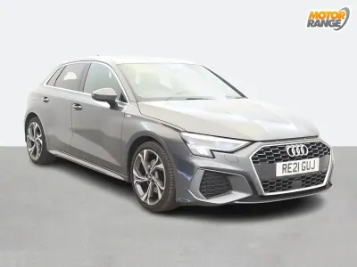 Used Audi A3 S-Line 150 HP (110 kW) 2021 Grey Sedan