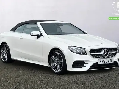 Used Mercedes E220 AMG line 194 HP (142 kW) 2020 White Cabriolet