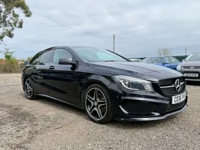 Used Mercedes CLA220 Shooting Brake AMG 177 HP (130 kW) 2016 Black Estate