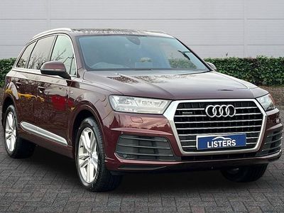 Red Used 2015 Audi Q7 S-Line SUV | £17,490 (Expensive)