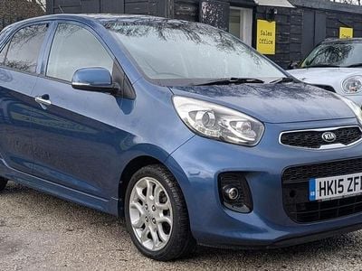 Used Kia Picanto 84 HP (61 kW) 2015 Blue Hatchback