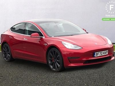 Used Tesla Model 3 Performance 82 kW (112 HP) 2020 Red Sedan
