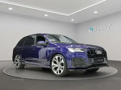 Used Audi Q7 S-Line 286 HP (210 kW) 2020 Blue SUV
