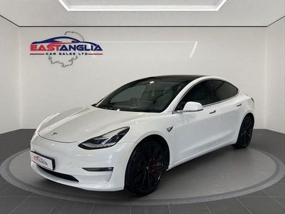 White Used 2019 Tesla Model 3 Performance Sedan | £16,455 (Fair price)