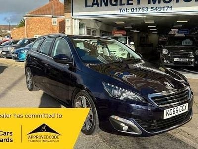 Ink blue metallic Used 2017 Peugeot 308 Allure Estate | £7,995 (Fair price)