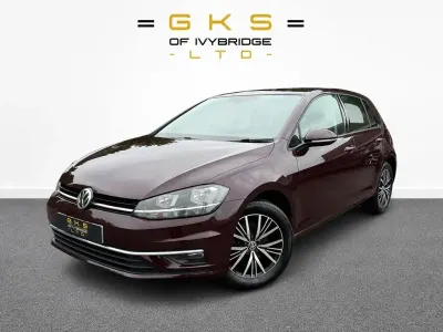Used VW Golf VII SE 125 HP (91 kW) 2018 Black Hatchback