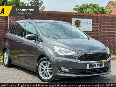 Used Ford Grand C-Max Zetec 125 HP (91 kW) 2019 Grey MPV