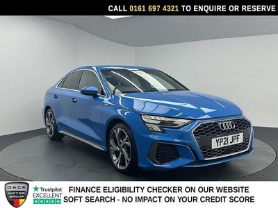 Used Audi A3 S-Line 150 HP (110 kW) 2021 Blue Sedan