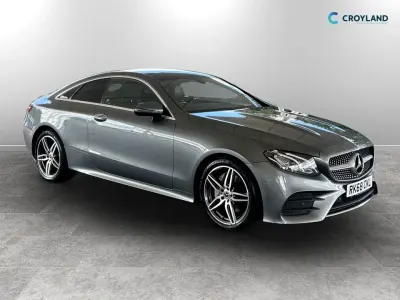 Used Mercedes E220 AMG Line Premium 194 HP (142 kW) 2018 Grey Coupe