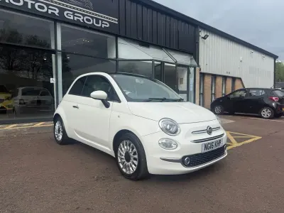 Used Fiat 500 Lounge 69 HP (50 kW) 2016 White Hatchback