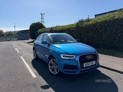 Begagnad Audi Q3 S-Line 180 HK (132 kW) 2017 Blå SUV