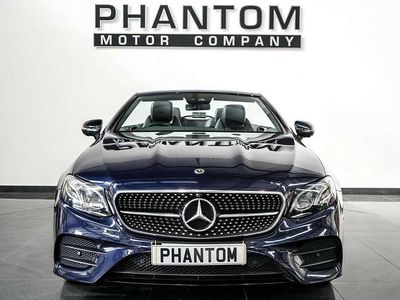 Used Mercedes E350 AMG line 313 HP (230 kW) 2021 Blue Cabriolet