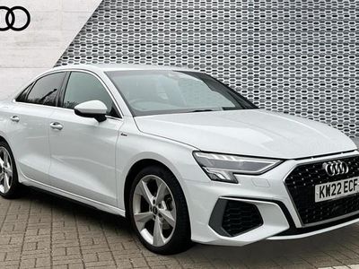 Used Audi A3 S-Line 150 HP (110 kW) 2022 White Sedan