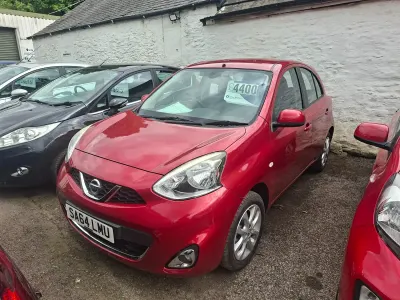 Used Nissan Micra Acenta 80 HP (58 kW) 2014 Red Hatchback