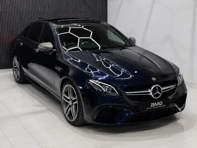Used Mercedes E63S AMG 2020 Blue Sedan