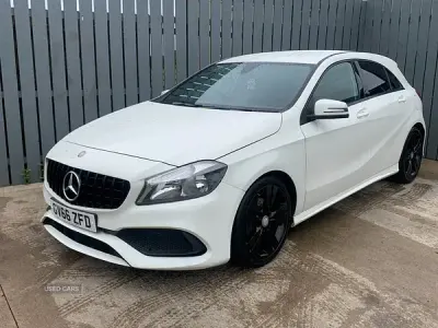 Used Mercedes A180 AMG line 122 HP (89 kW) 2017 White Hatchback