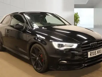 Used Audi A3 S-Line 150 HP (110 kW) 2015 Black Hatchback