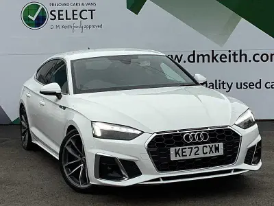 Begagnad Audi A5 S-Line 190 HK (139 kW) 2023 Vit Sportkupé