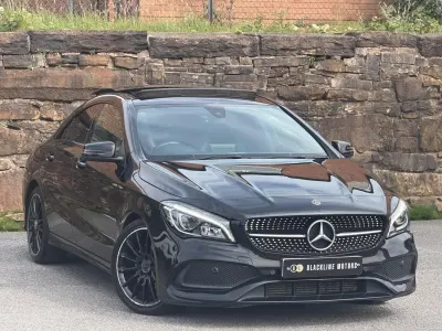 Used Mercedes CLA220 AMG line 2018 Black Sedan