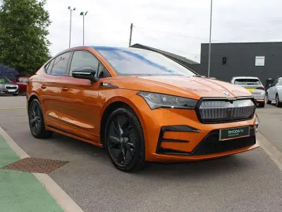 Used Skoda Enyaq iV vRS 250 kW (340 HP) 2025 Orange SUV
