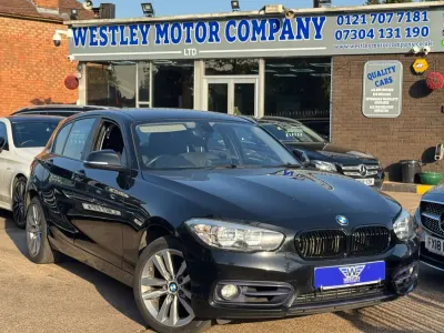 Used BMW 118 Sport Line 150 HP (110 kW) 2017 Black Hatchback