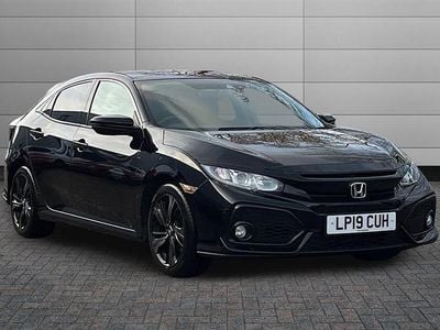 Crystal black Used 2019 Honda Civic EX Hatchback | £12,990 (Fair price)