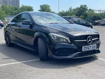 Used Mercedes CLA220 AMG line 2017 Black Sedan
