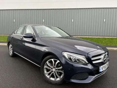 Begagnad Mercedes C200 Premium 184 HK (135 kW) 2016 Blå Sedan