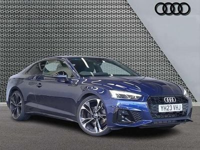 Begagnad Audi A5 Black Edition 147 HK (108 kW) 2023 Blå Sportkupé