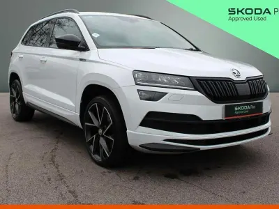 Used Skoda Karoq SportLine 110 HP (80 kW) 2020 White SUV