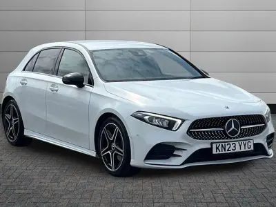 Used Mercedes A200 AMG Line Premium 163 HP (119 kW) 2023 White Hatchback