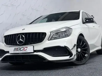 Used Mercedes A200 AMG line 134 HP (98 kW) 2016 White Hatchback