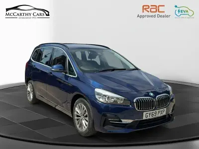 Used BMW 218 Luxury Line 138 HP (101 kW) 2019 Mediterranean blue MPV