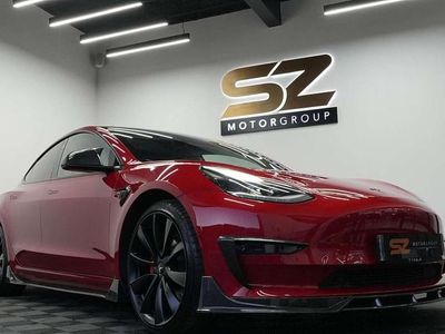 Red Used 2020 Tesla Model 3 Performance Sedan | £19,995 (Fair price)