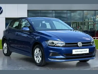 Used VW Polo SE 95 HP (69 kW) 2018 Blue Hatchback