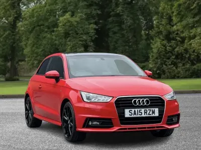 Used Audi A1 S-Line 116 HP (85 kW) 2015 Red Hatchback
